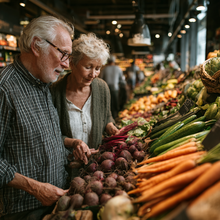 Диетолог консултира възрастен клиент
