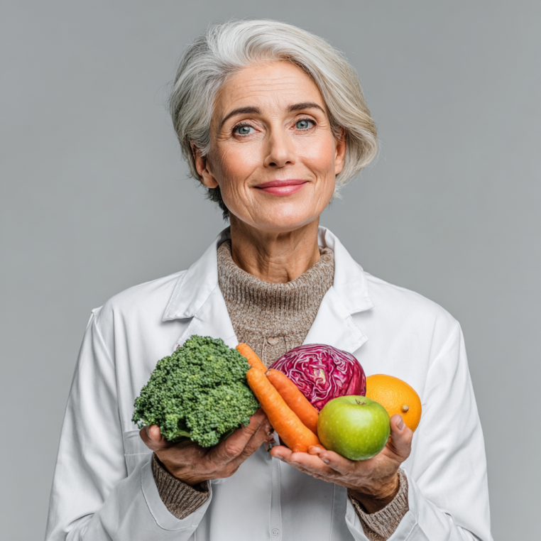 Възрастна жена се консультира с диетолог